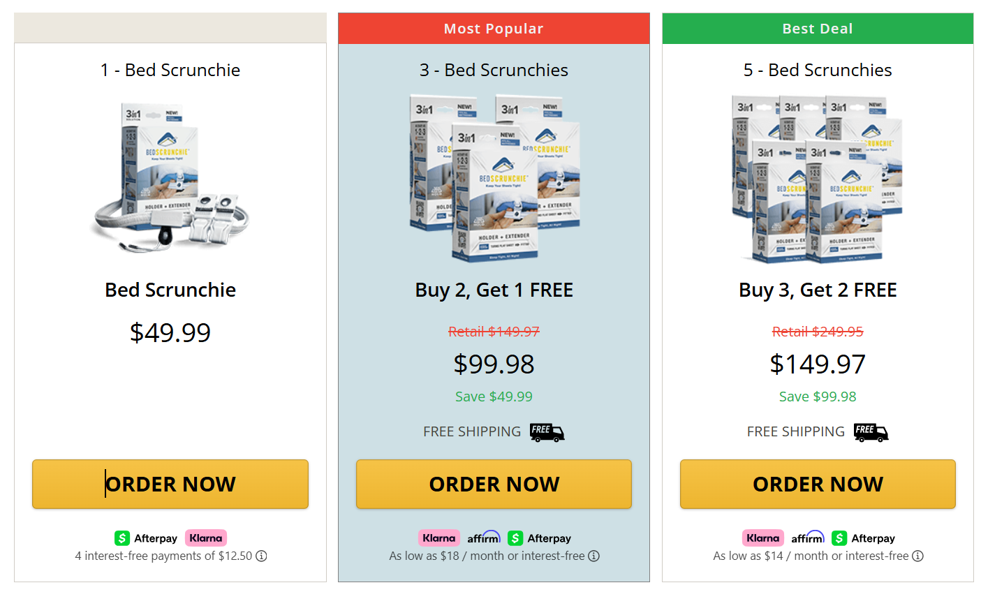 Bed Scrunchie Price Details