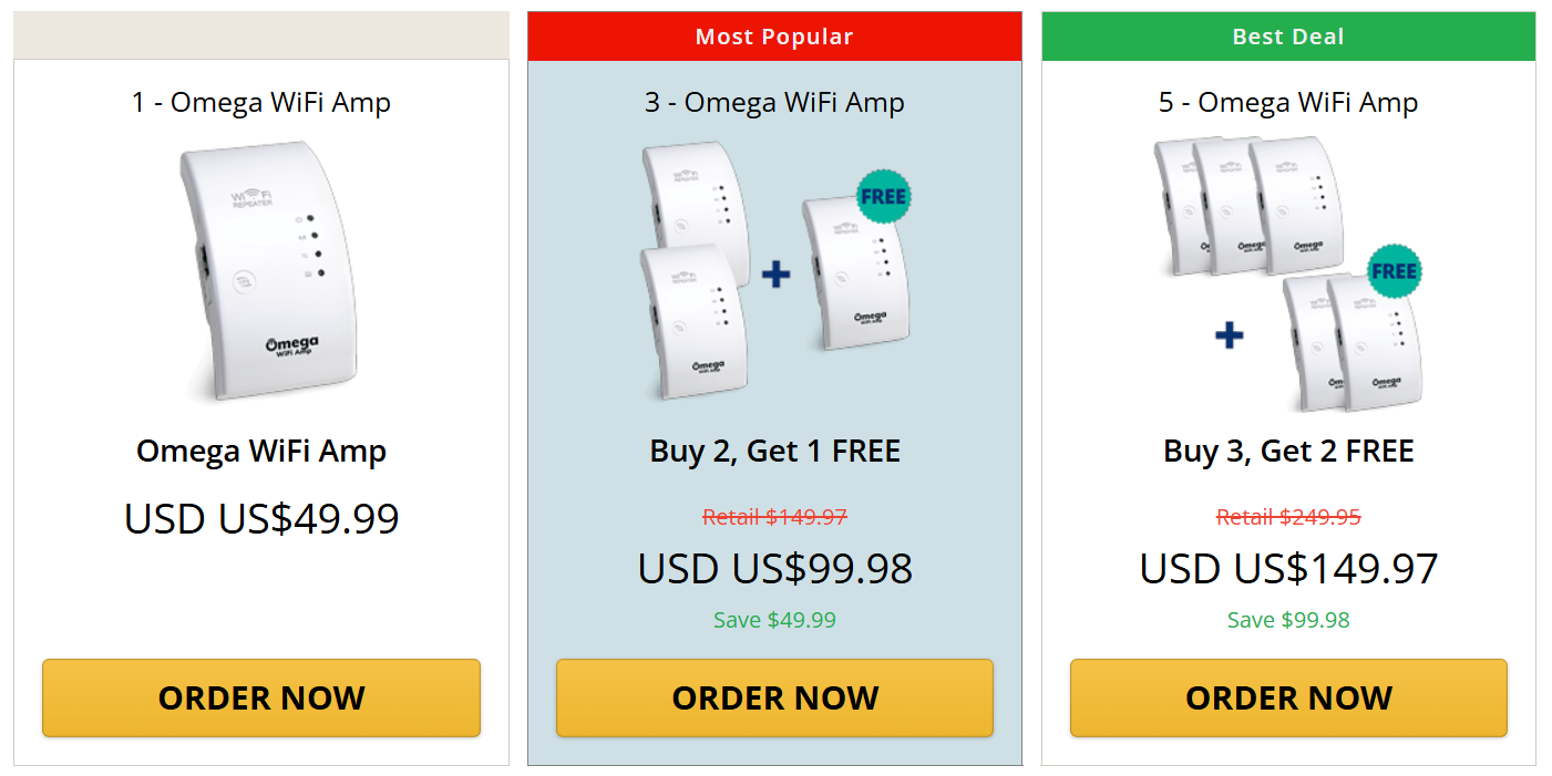 Omega WiFi Amp Price Details